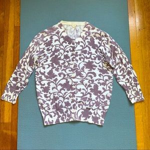 J. Crew Floral Cardigan